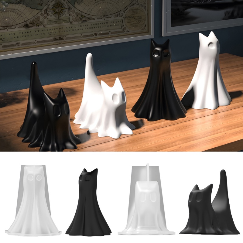 Candle Making Moulds - Moule en plâtre et Silicone, chat