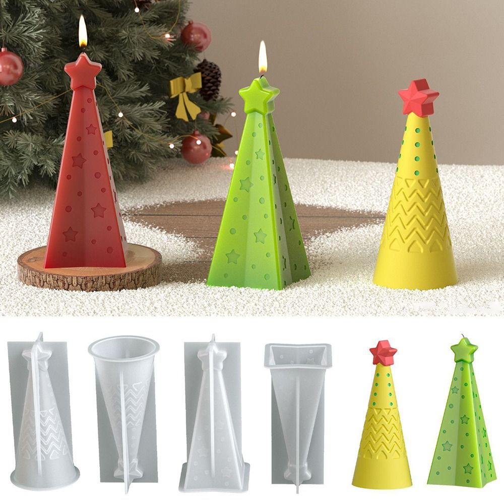 Candle Making Kit Xmas - Moule à bougie conique de noël