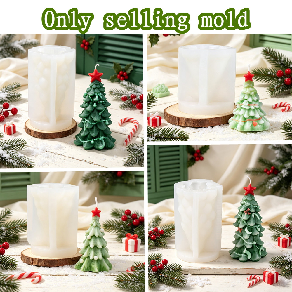 Xmas Candle Making - Moule à bougie en silicone en