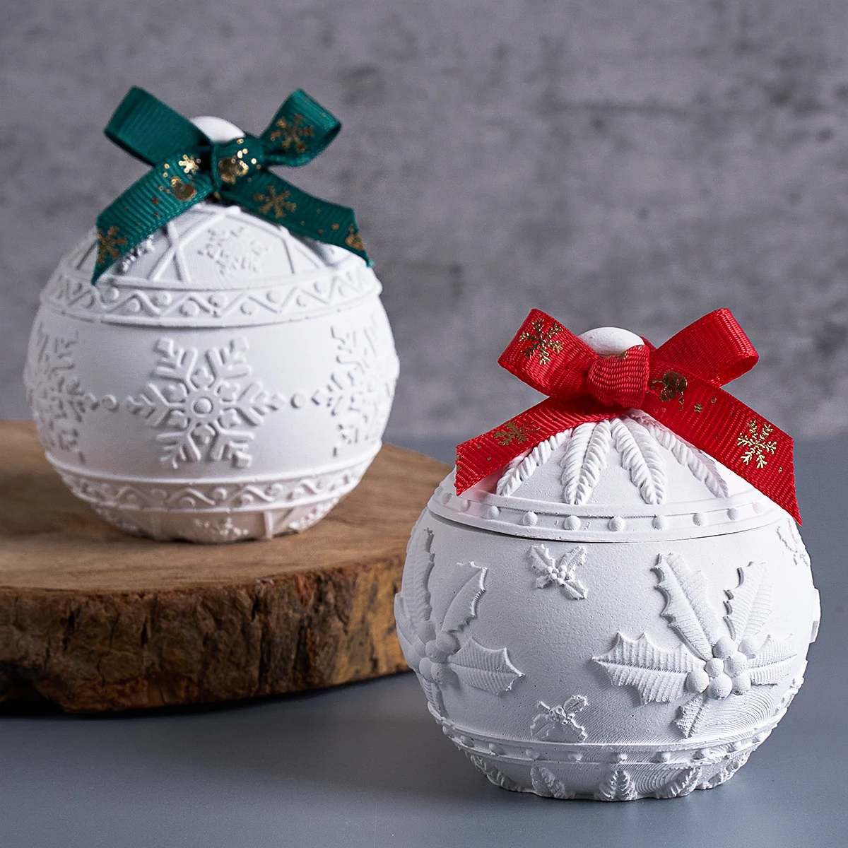 Candle Making Kit Xmas - Pot de bougie boule ronde de