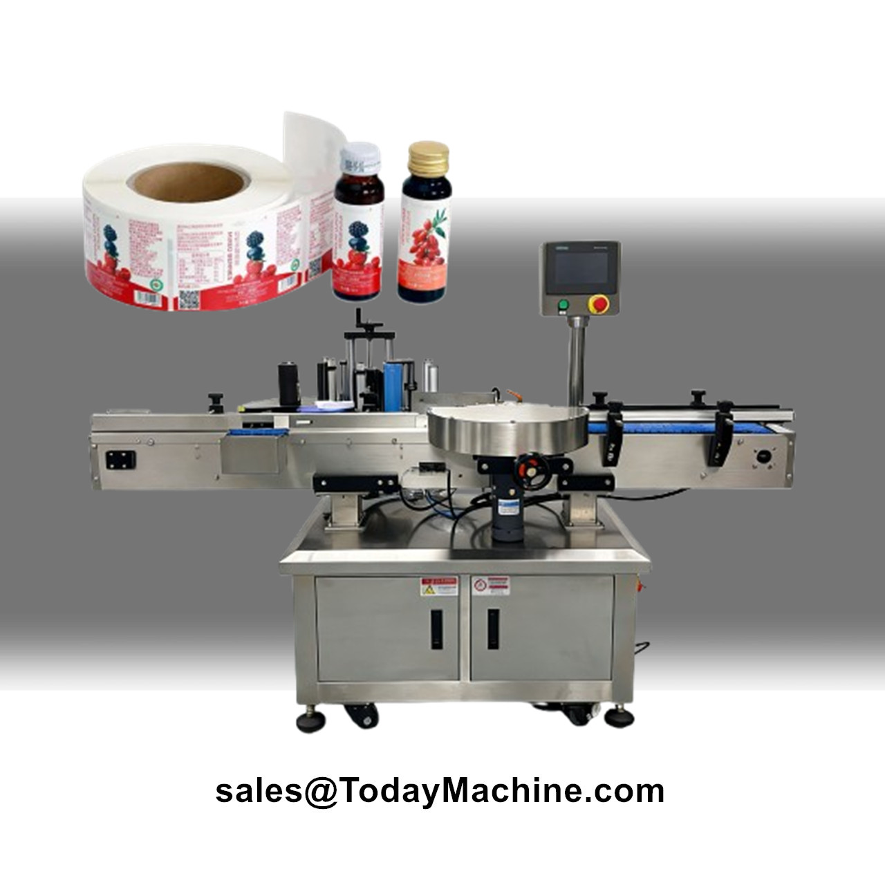 Label Sticker Round - Machine d'étiquetage automatique double face pour
