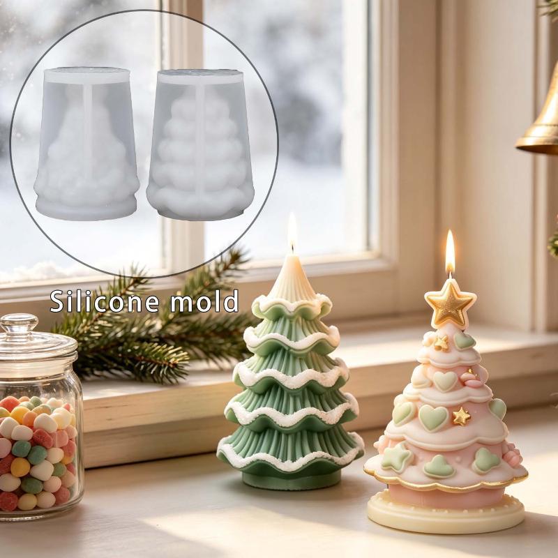 Xmas Candle Making - Moule en silicone DIY pour sapin