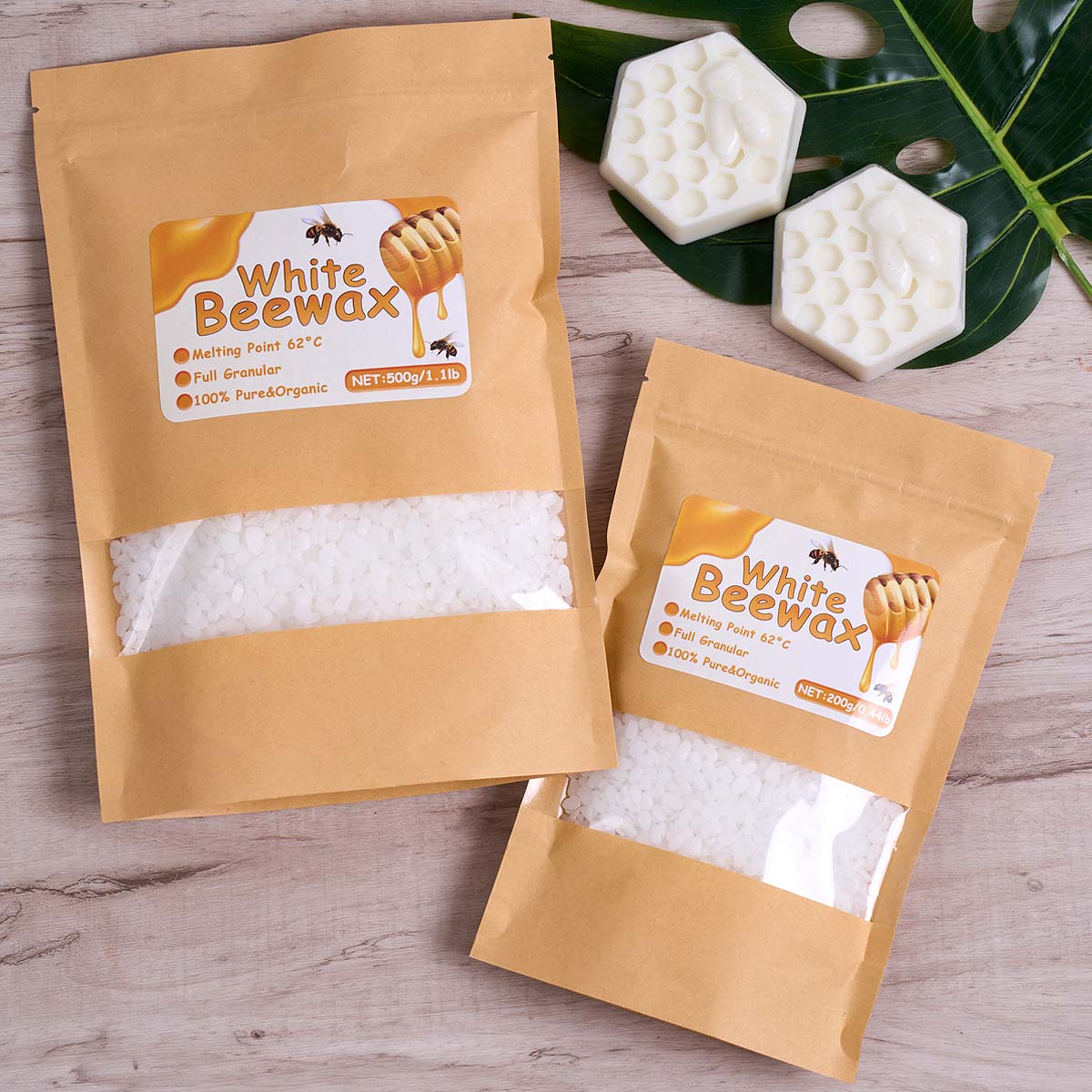 Cire d'abeille blanche 1000g,  - Candle Making Los Angeles avis et prix