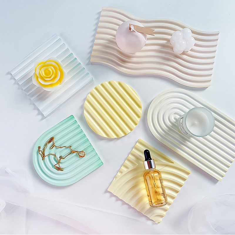 Moule de plateau ondulé rayé p - Candle Making Moulds avis et prix