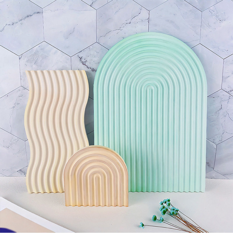 Moule de plateau ondulé rayé p - Candle Making Moulds avis et prix