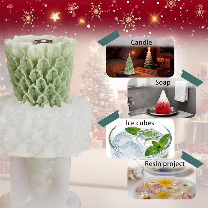 Moules de noël en Silicone, cô - Xmas Candle Making avis et prix