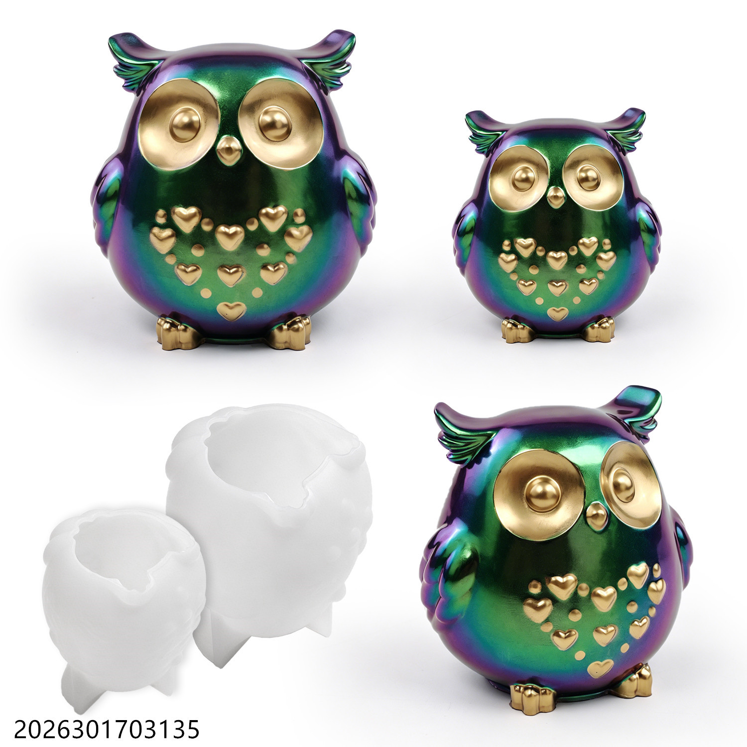Moule en silicone Hibou 3D en  - Candle Making Moulds avis et prix