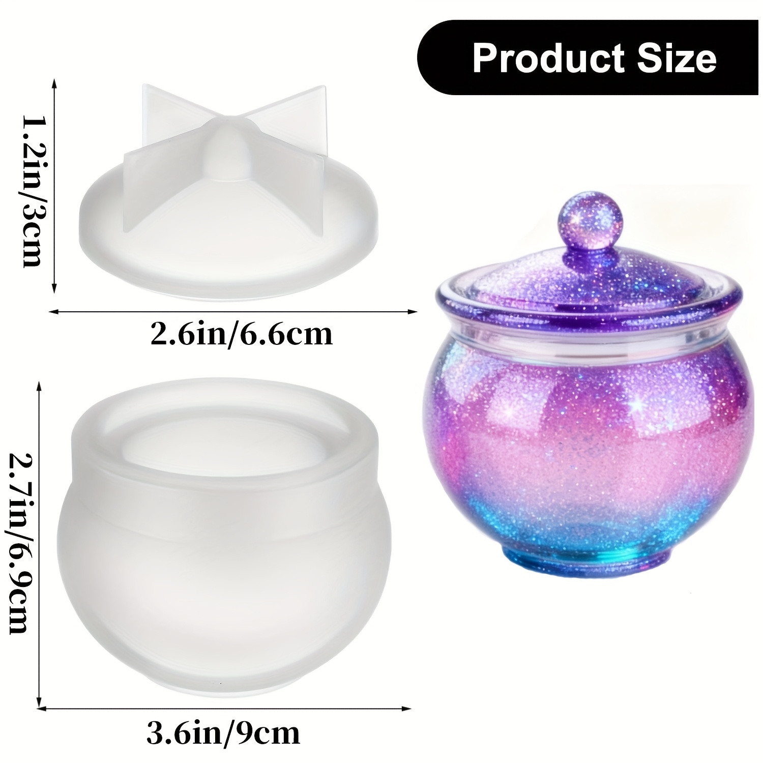 1 jeu de moules ronds en résin - Candle Making Moulds avis et prix